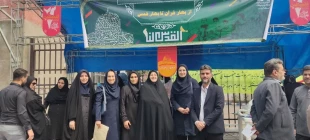 در آخرین جمعه ماه مبارک رمضان:
دانشگاهیان دانشگاه ملی مهارت استان گیلان در راهپیمایی روز جهانی قدس شرکت نمودند 7