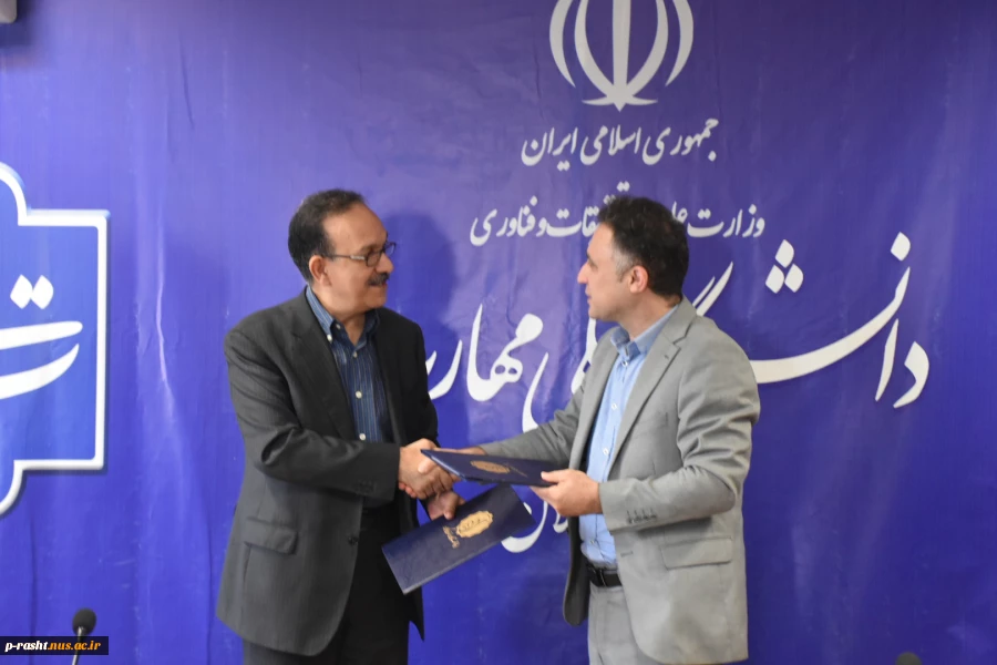 انعقاد تفاهم همکاری دانشگاه ملی مهارت استان گیلان با بنیاد نخبگان استان گیلان 5