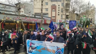 حماسه حضور دانشگاهیان دانشگاه ملی مهارت استان گیلان در راهپیمایی یوم الله روز قدس 3
