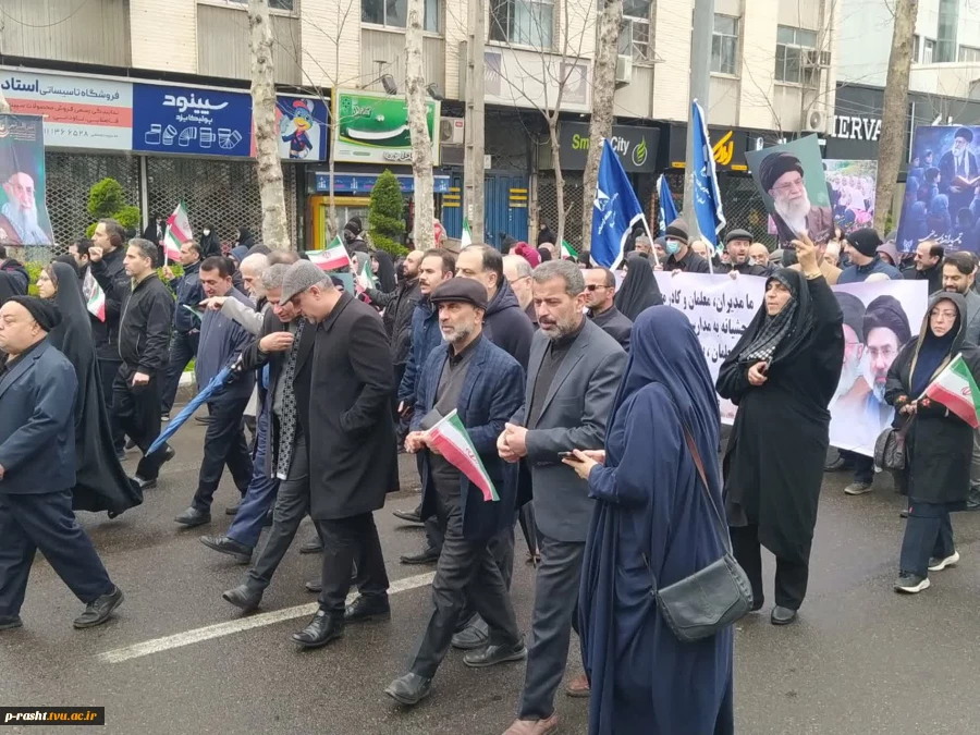حماسه حضور دانشگاهیان دانشگاه ملی مهارت استان گیلان در راهپیمایی یوم الله روز قدس 4