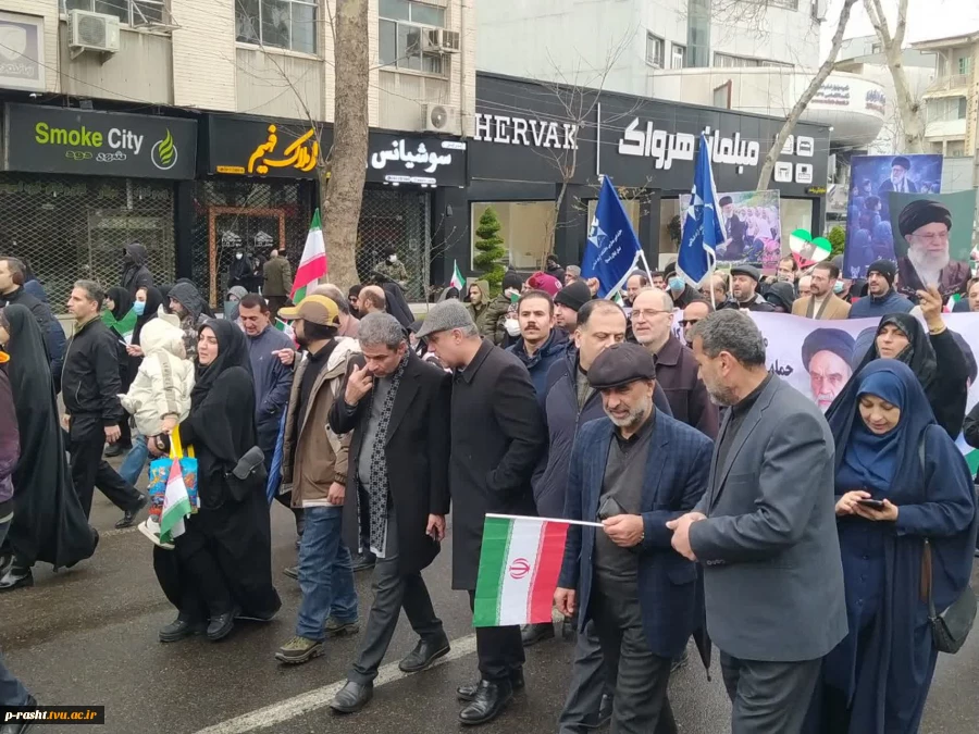 حماسه حضور دانشگاهیان دانشگاه ملی مهارت استان گیلان در راهپیمایی یوم الله روز قدس 5