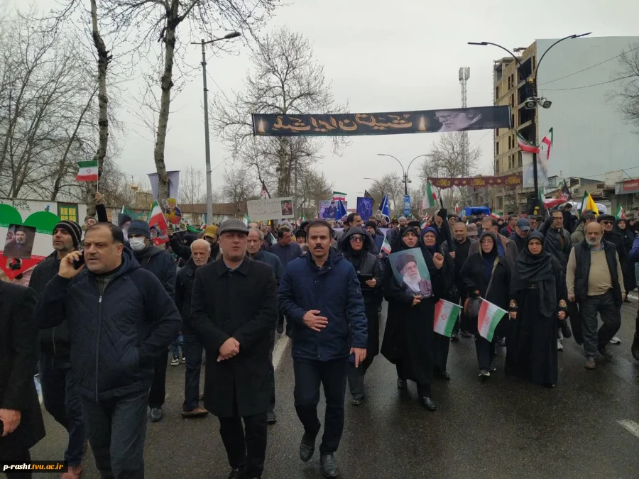 حماسه حضور دانشگاهیان دانشگاه ملی مهارت استان گیلان در راهپیمایی یوم الله روز قدس 7